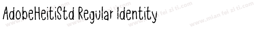 AdobeHeitiStd Regular Identity H字体转换